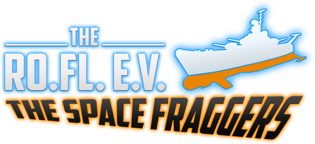 Logo des Ro.Fl. e.V. mit dem Schriftzug „The Space Fraggers“.